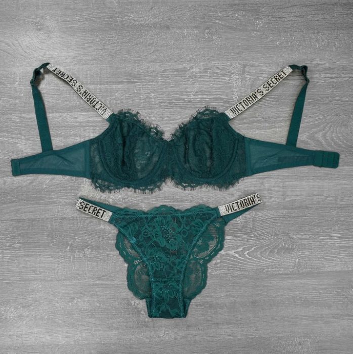 Мережний комплект білизни Victoria's Secret без паралону на кісточці