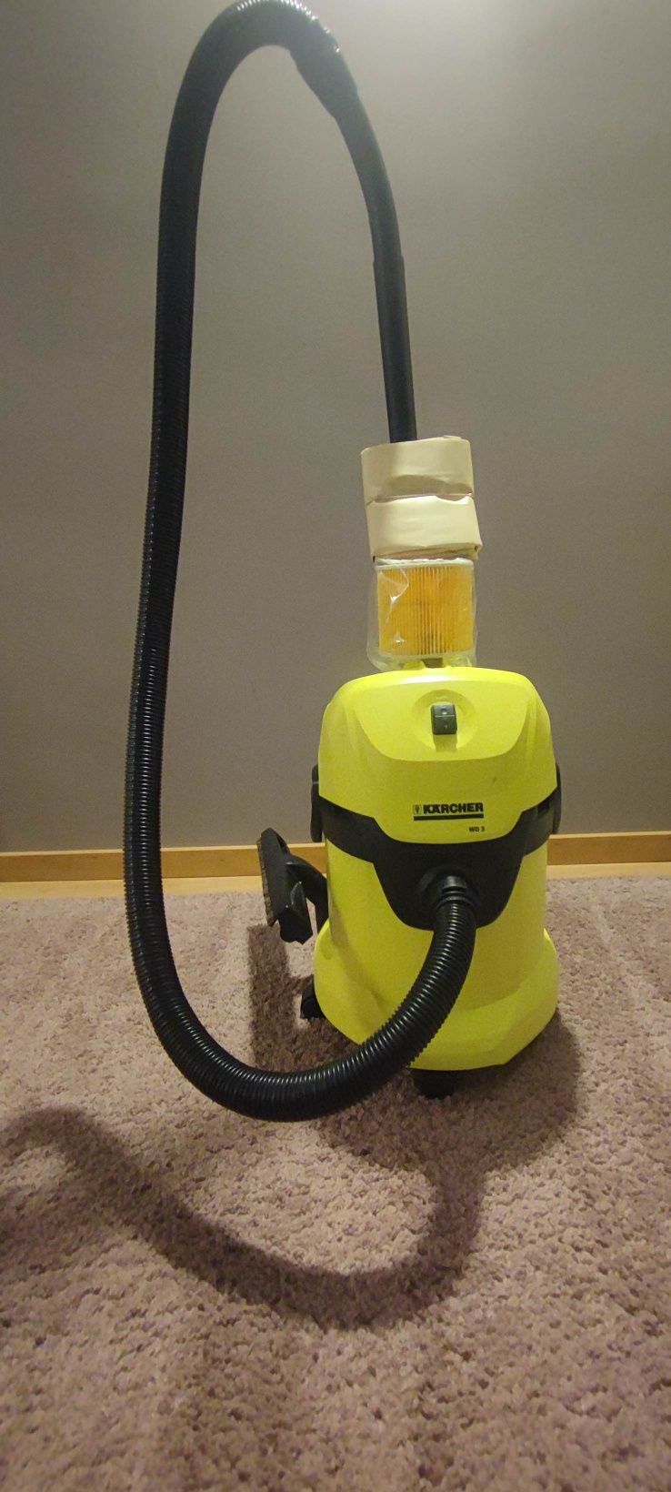 Karcher wd3 + 1 Filtro novo + 1 Saco Novo + Super Escova