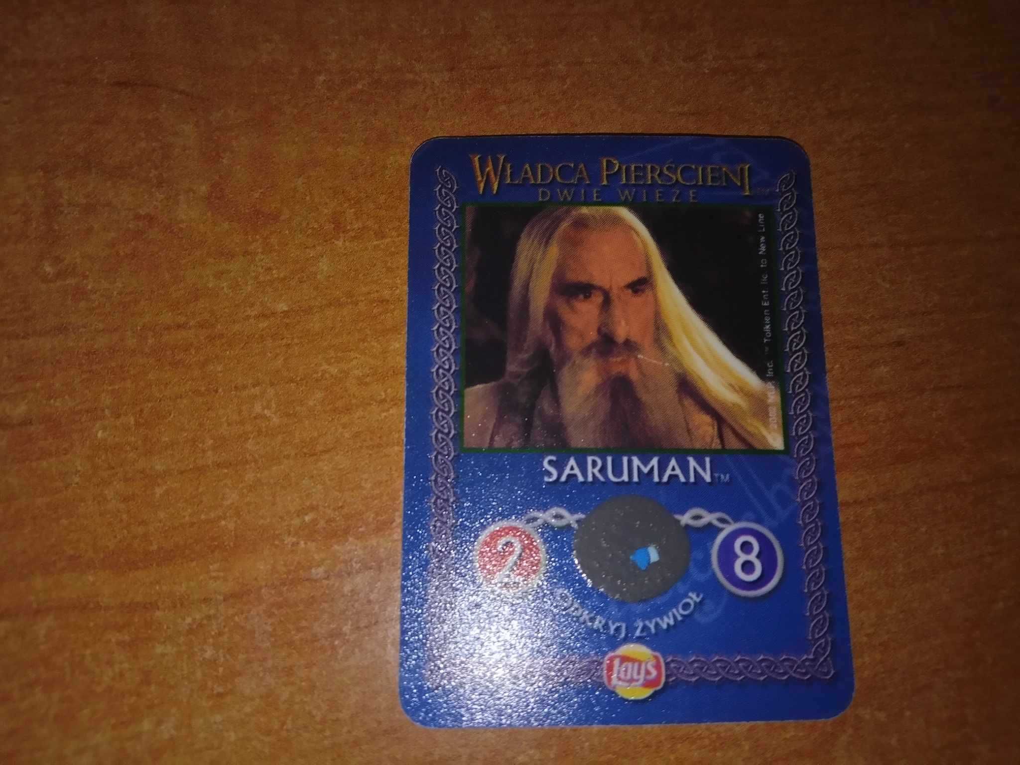 Karta Władca Pierścieni Dwie Wieże Saruman Lays