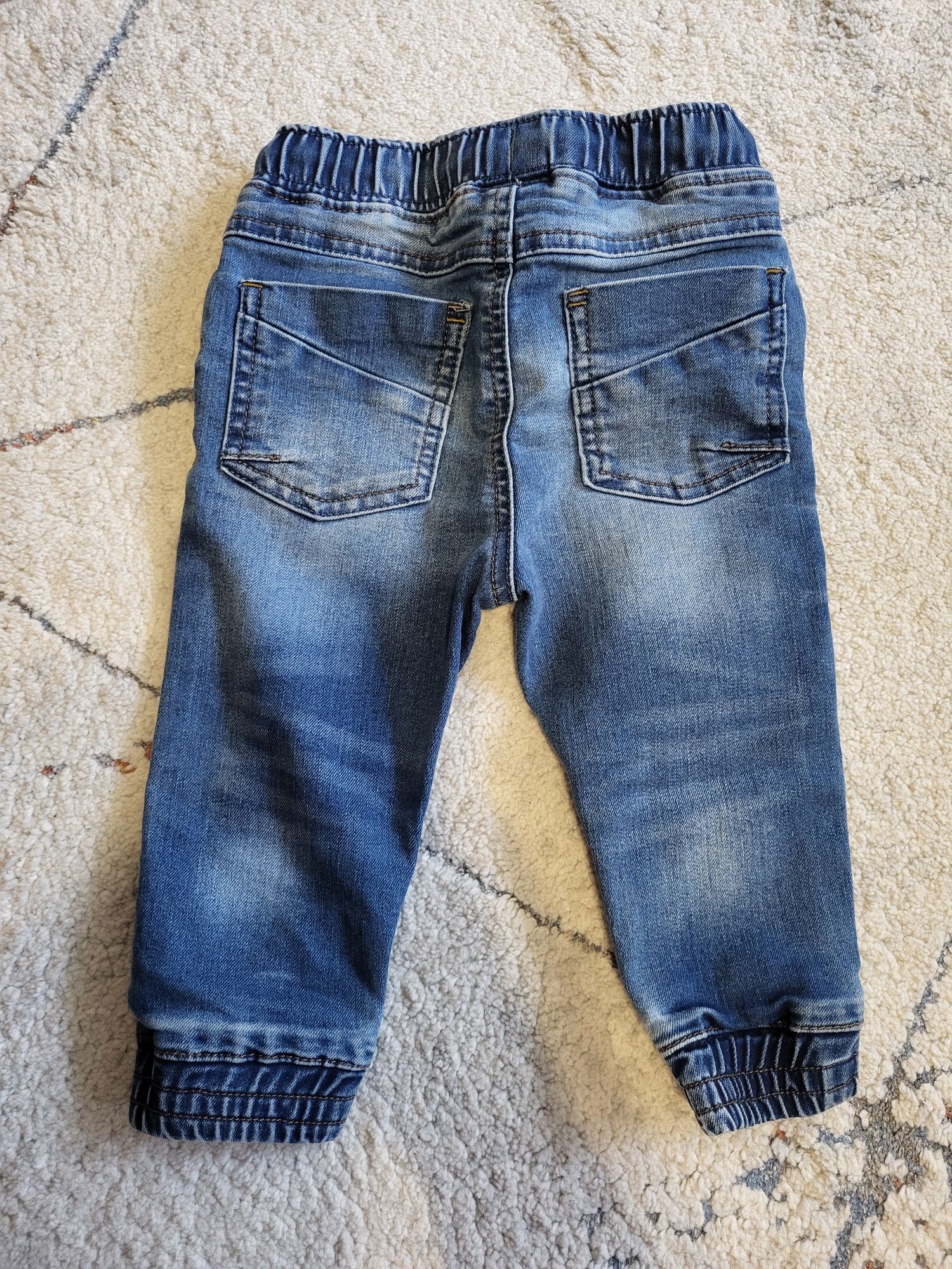 Spodnie dżinsowe chłopięce jeansy 9-12 next