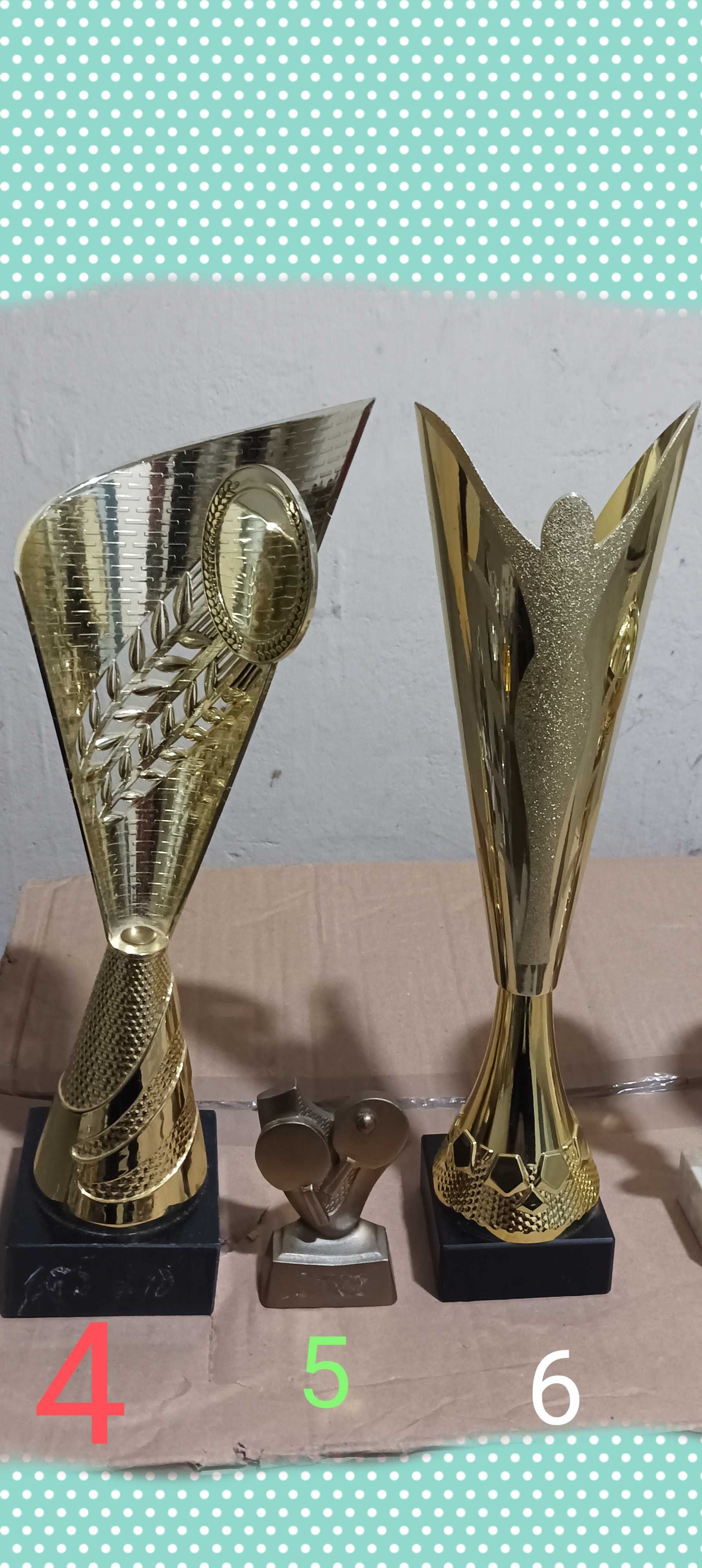 Zestaw puchary statuetka