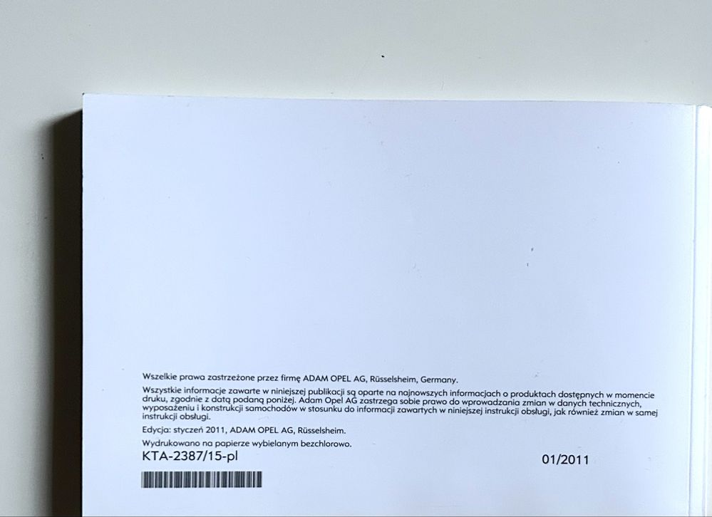 Opel Combo C Instrukcja obsługi Język Polski