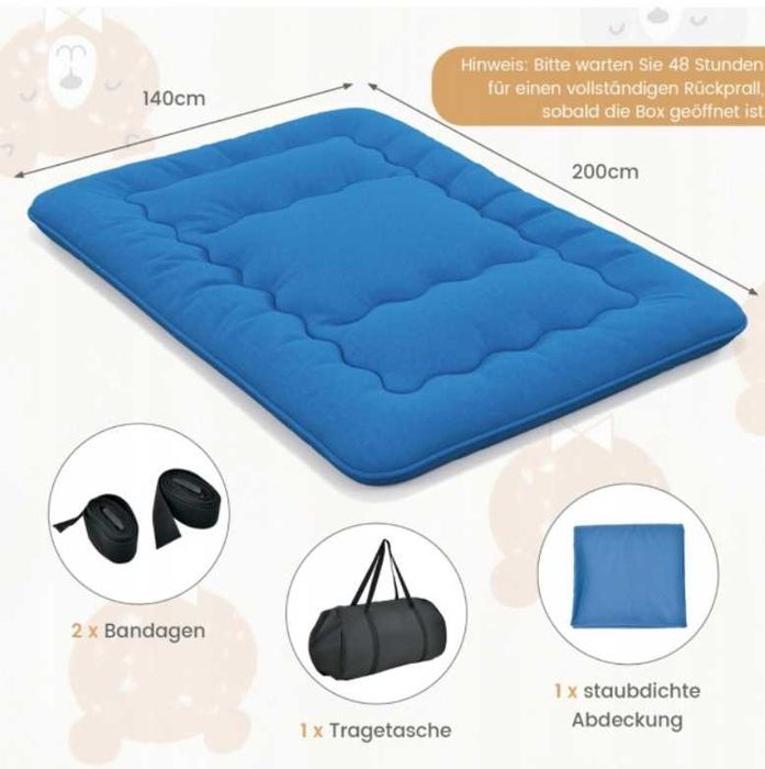 Materac futon japoński 140 x 200 cm