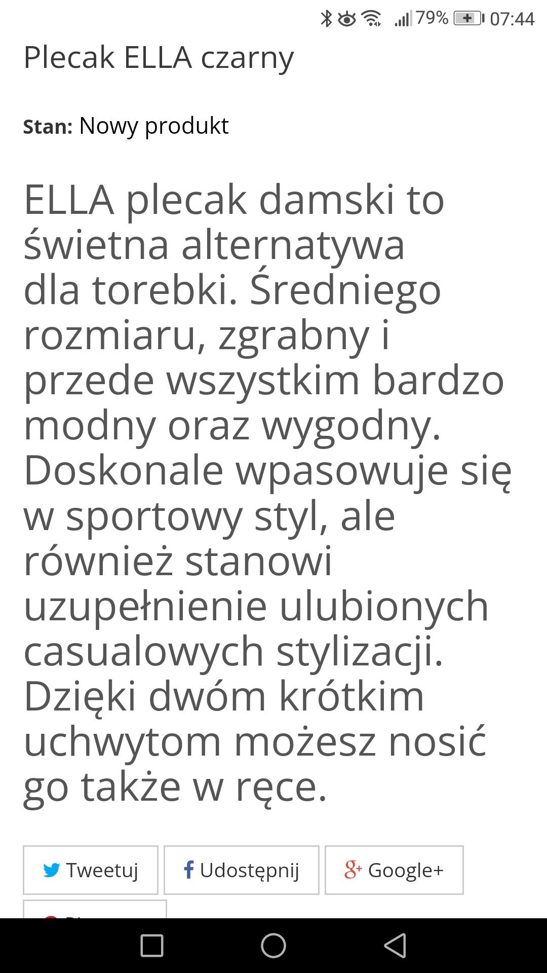 Torebka -plecak super polski producent