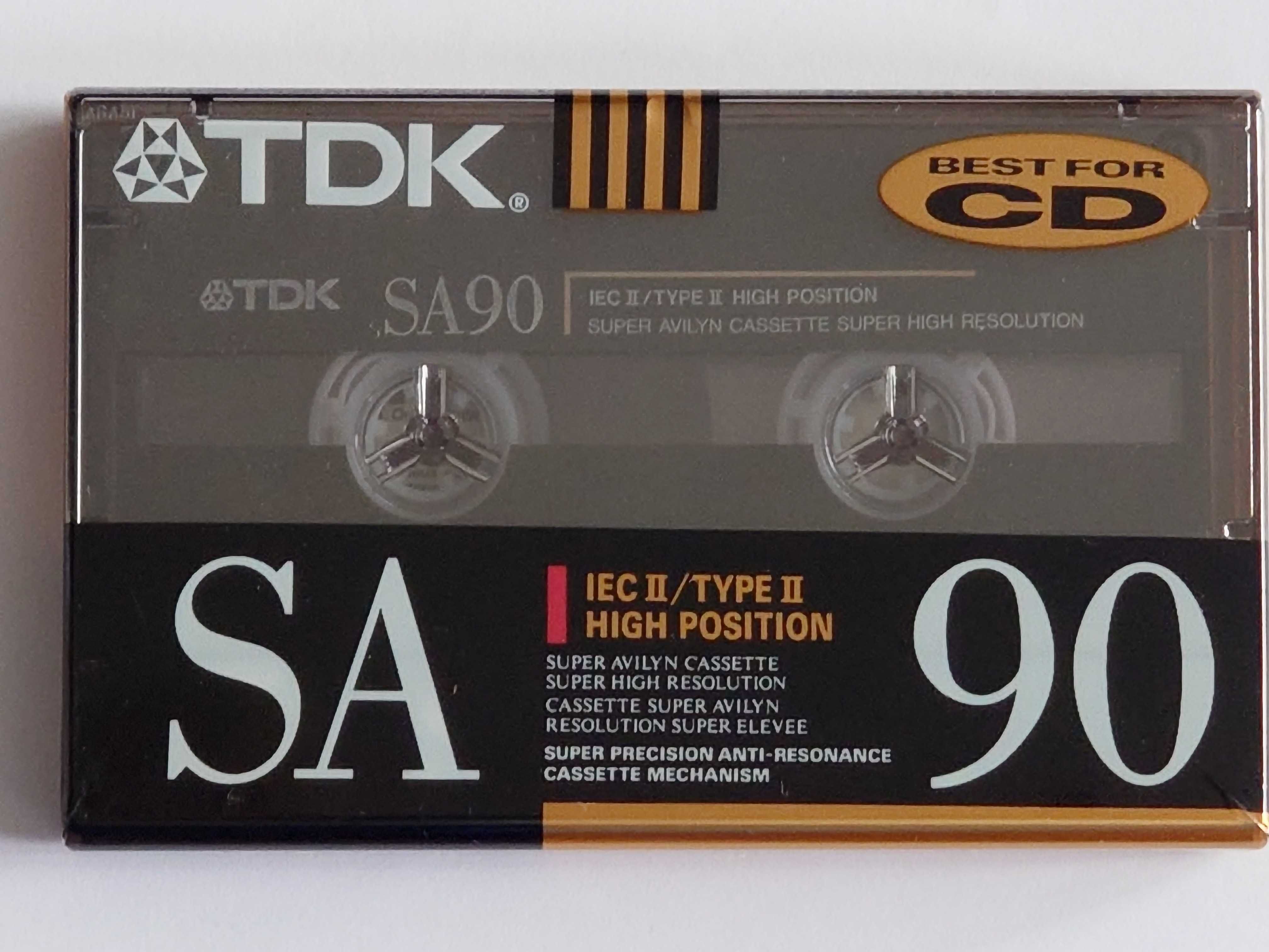 TDK SA 90 model na rok 1991/1992 rynek Amerykański