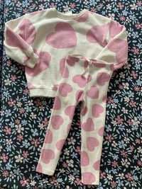 Komplet Zara legginsy bluza