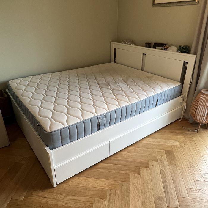 Rama lozka: podwójne Ikea Songesand 160cm (
