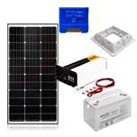 Zestaw fotowoltaiczny OFF-GRID 140W Akumulator 100Ah Przetwornica