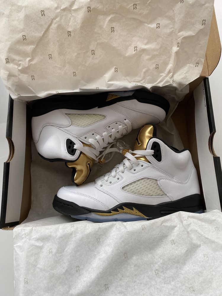 Nowe oryginalne sneakersy Air Jordan 5 V Retro Olympic 6.5Y 39