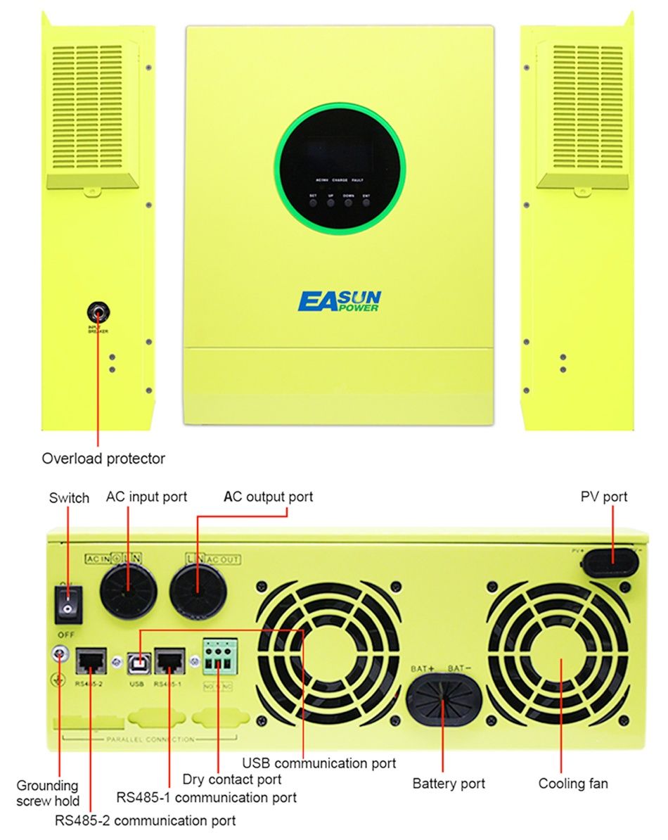 Гібридний інвертор EASun SMX II 5.6 kWp