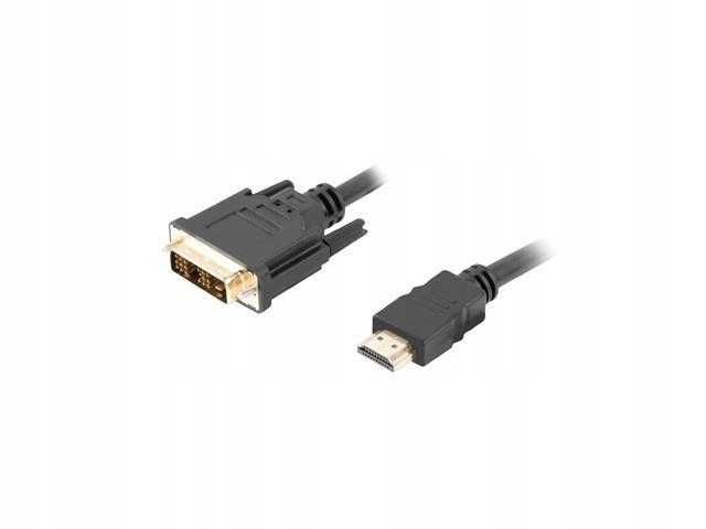 Kabel adapter Lanberg HDMI - DVI - 1,8m - pozłacane styki (NOWY)