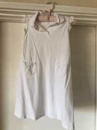 Vestido picket branco Laranjinha T. 8 anos