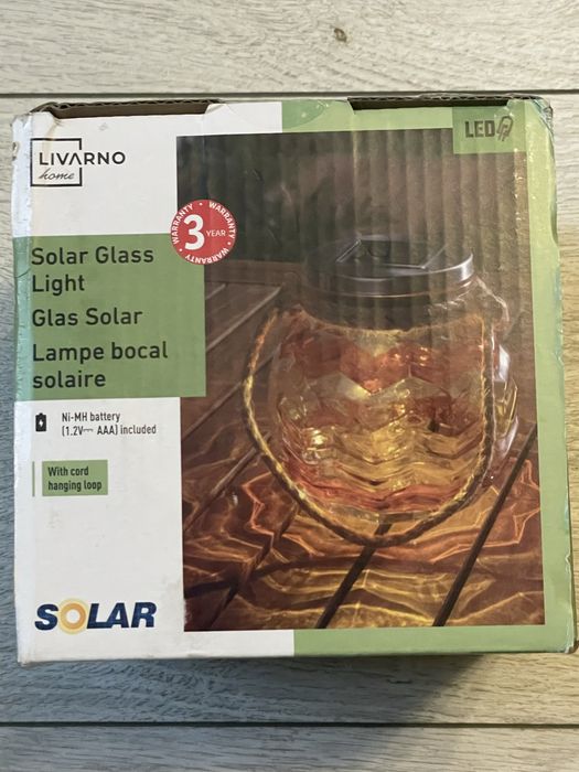 LIVARNO home szklany słoiczek solarny