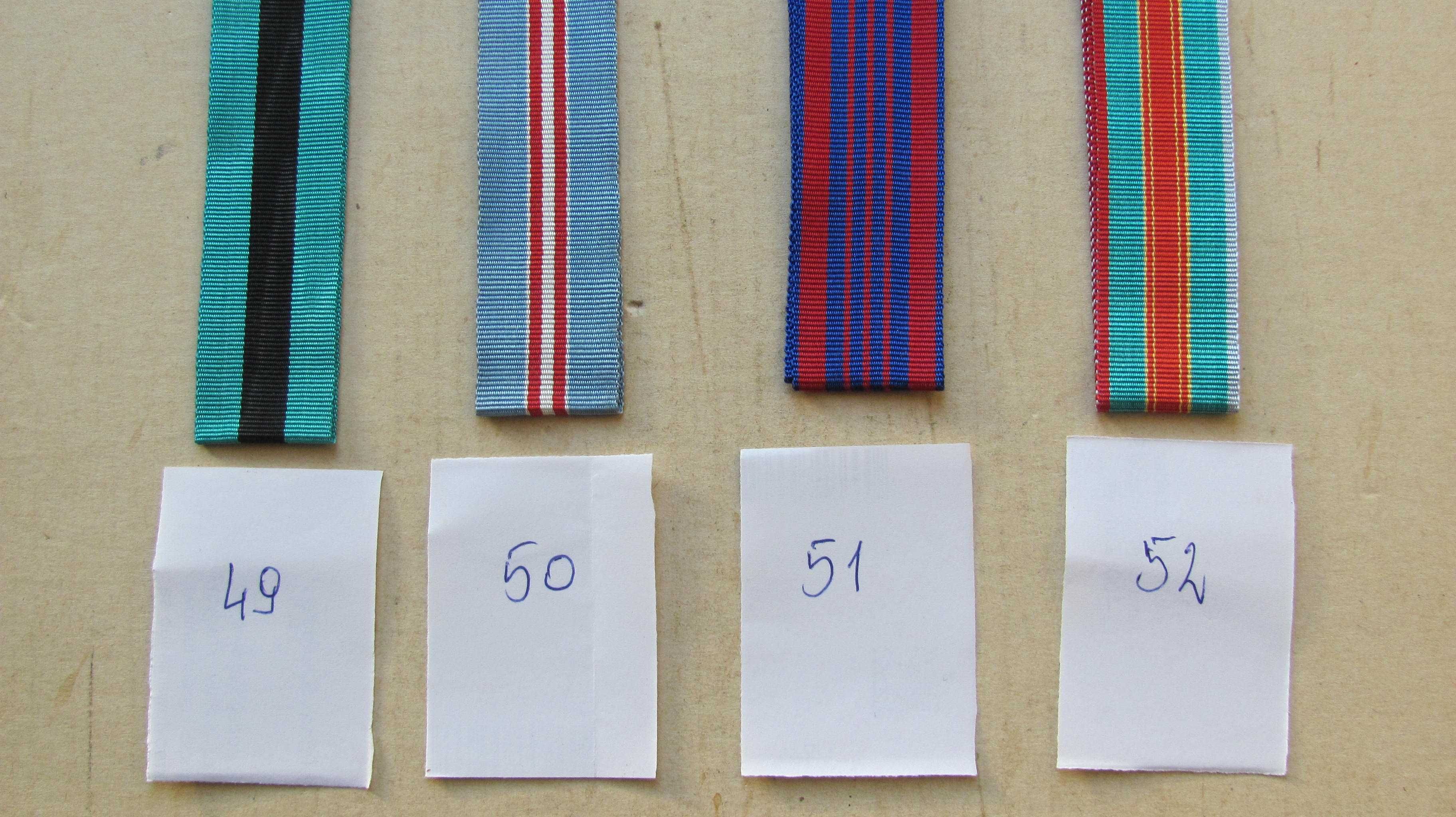 Wstążki do Medali byłego Związku Radzieckiego,  oryginalne  41 - 58