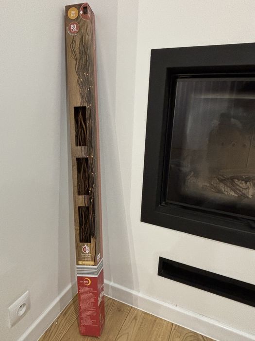 80x LED Dekoracyjne Gałązki Świecące Bateryjne 120 cm