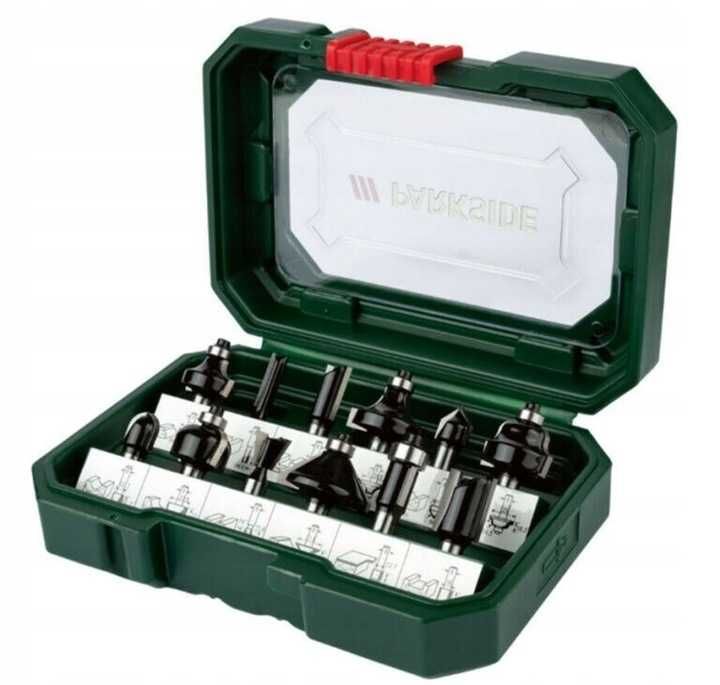PARKSIDE Zestaw frezów 8mm do frezarki górno wrzecionowej 12 sztuk
