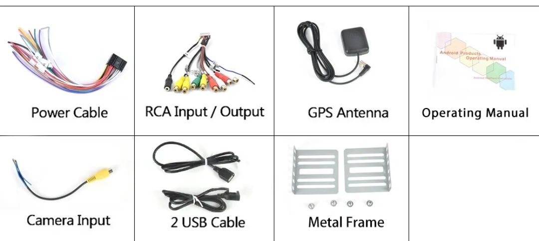 Автомагнитола 2din Навигация Android 2/16Гб 1-2/32Гб GPS WiFi Bluetoot