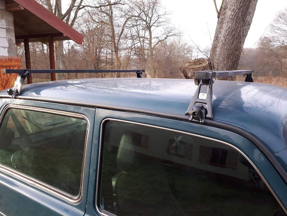 Uniwersalny bagażnik dachowy NA RYNNA RYNIENKĘ FIAT 126p , FSO POLONEZ
