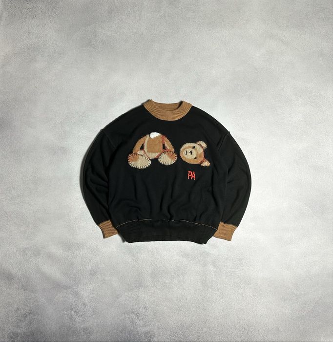 Светр Palm Angels PA Bear Sweater Black Brown