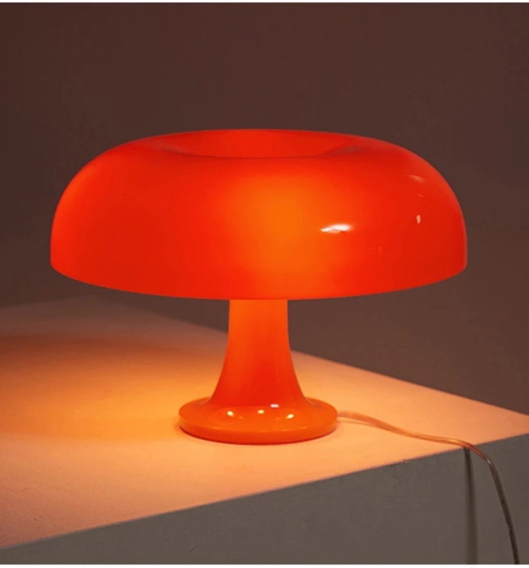 Nowa zjawiskowa lampa w stylu retro grzyb lata 70. Skandynawska flower
