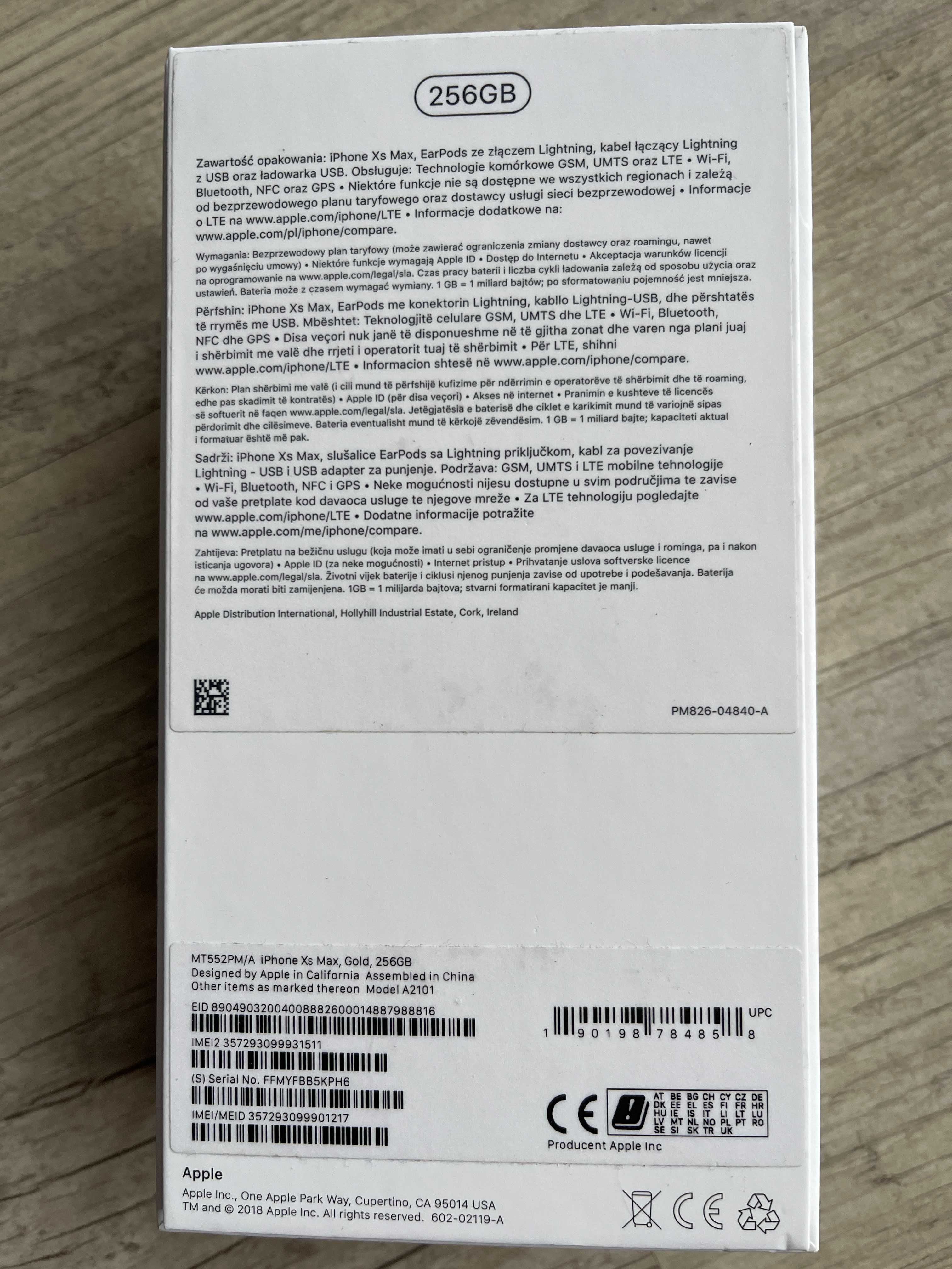 iPhone XS Max 256 GB Złoty