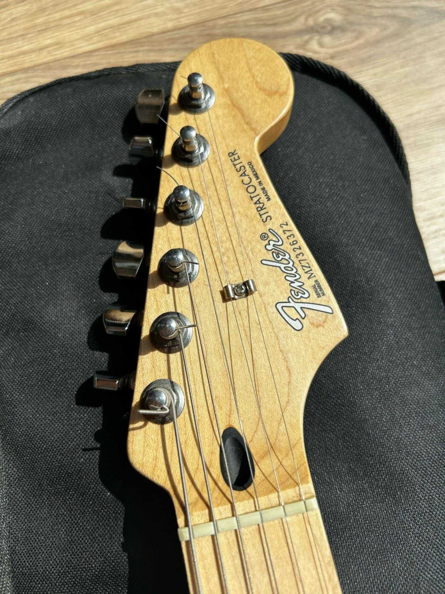 Fender Strat MIM 2008 Burgundy Jednoczęściowy Klon! Super Stan + dodat