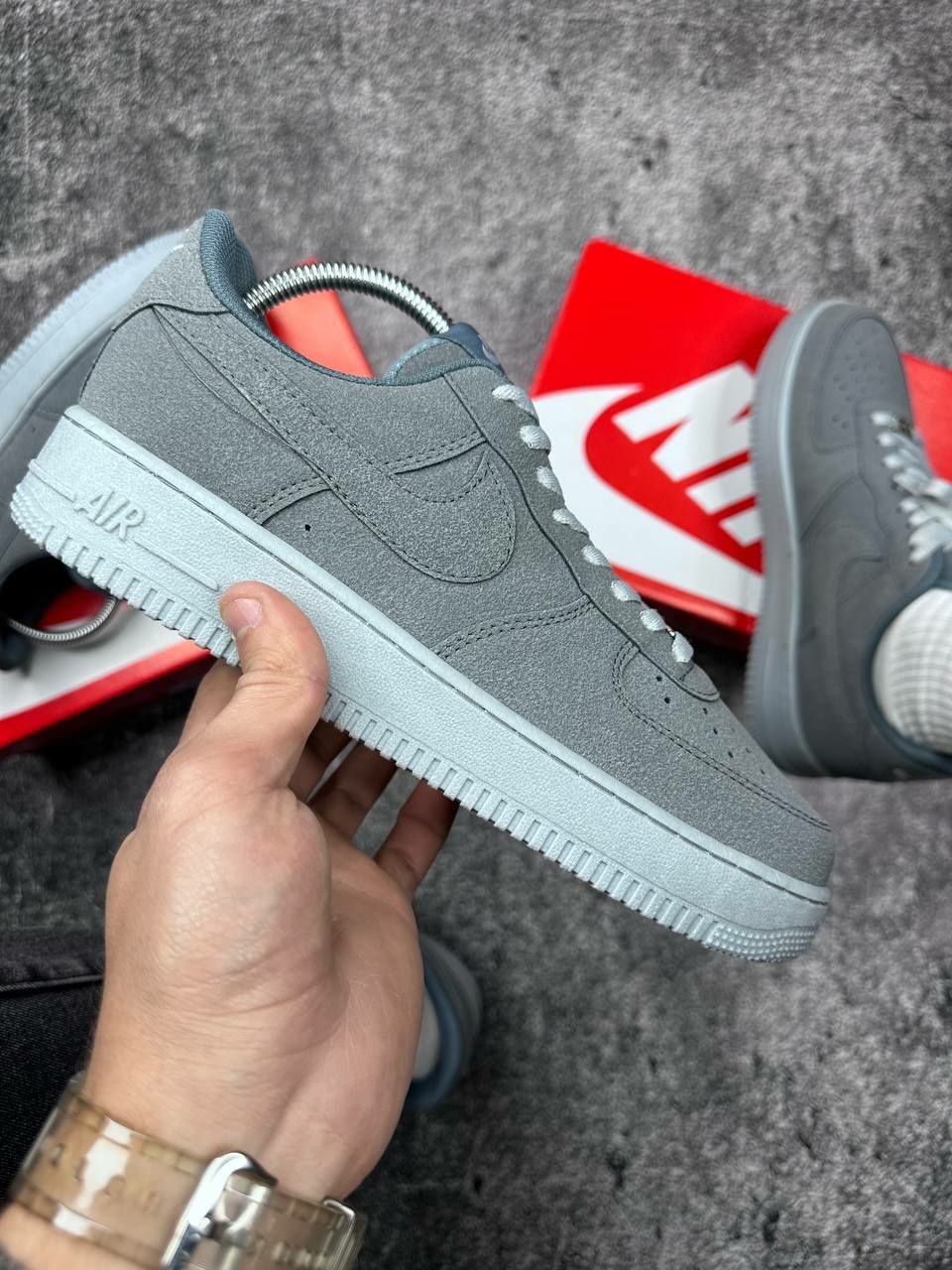 Nike air force 1 gray/мужские кроссовки/чоловічі кросівки/найк/Nike