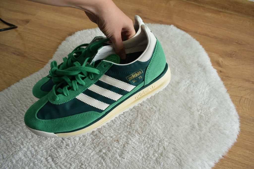 adidas  SL 72 RS sneakersy zielone 44 2/3 buty męskie zamsz