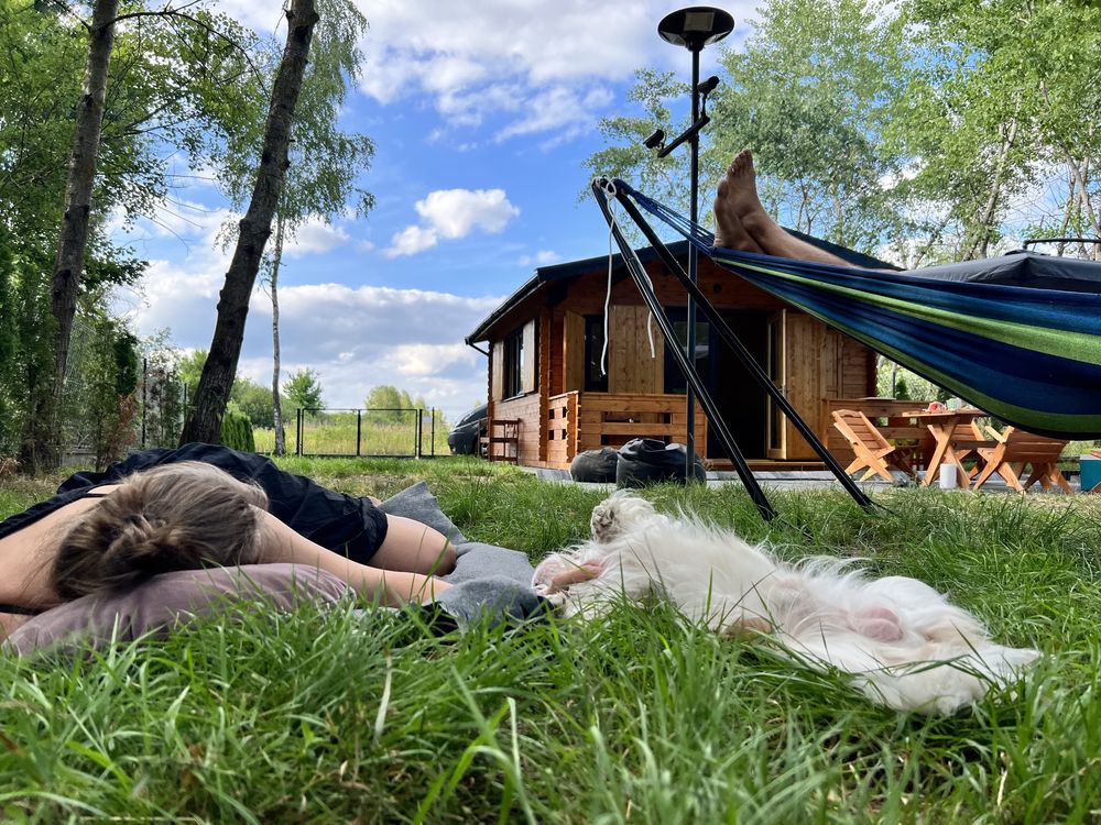 Działka z nowym domkiem i z dostępem do rzeki