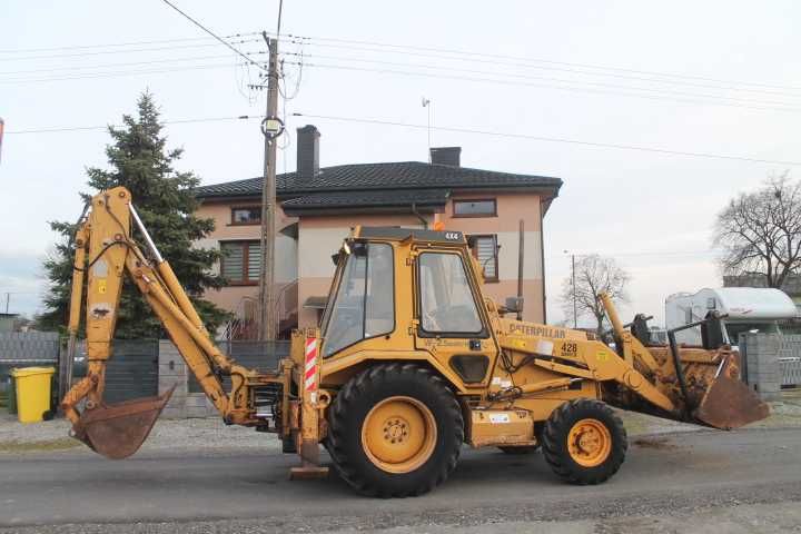 Koparko-ładowarka CAT 428 II 428B  volvo JCB Case Terex Hitachi 4x4