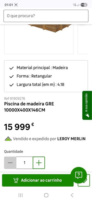 Piscina 10x4x1.46m