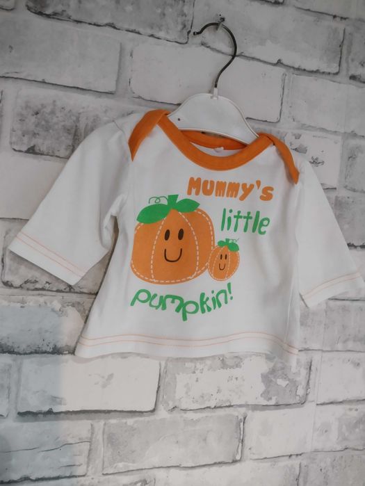 halloween koszulka dyniami sesja zdjęciowa bluzka z dynią dynia  50-56