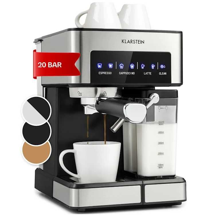 Кофеварка кавомашина кавоварка еспрессо лате Klarstein Arabica Comfort