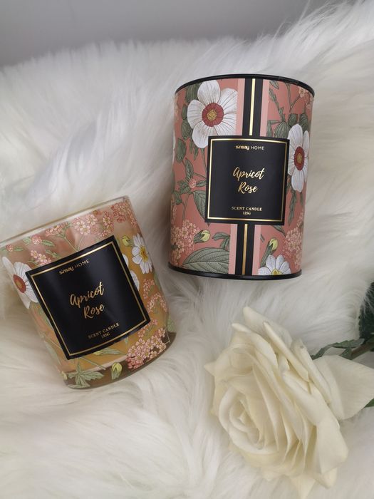 Świeca zapachowa Apricot Rose świeczka Morela i Róża nowa Sinsay