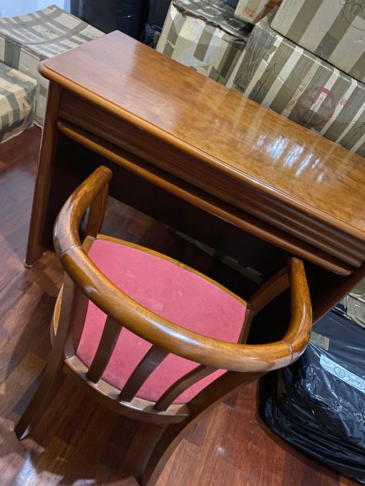 Pine Bookshelf, Desk, and Chair Set64286563660547120