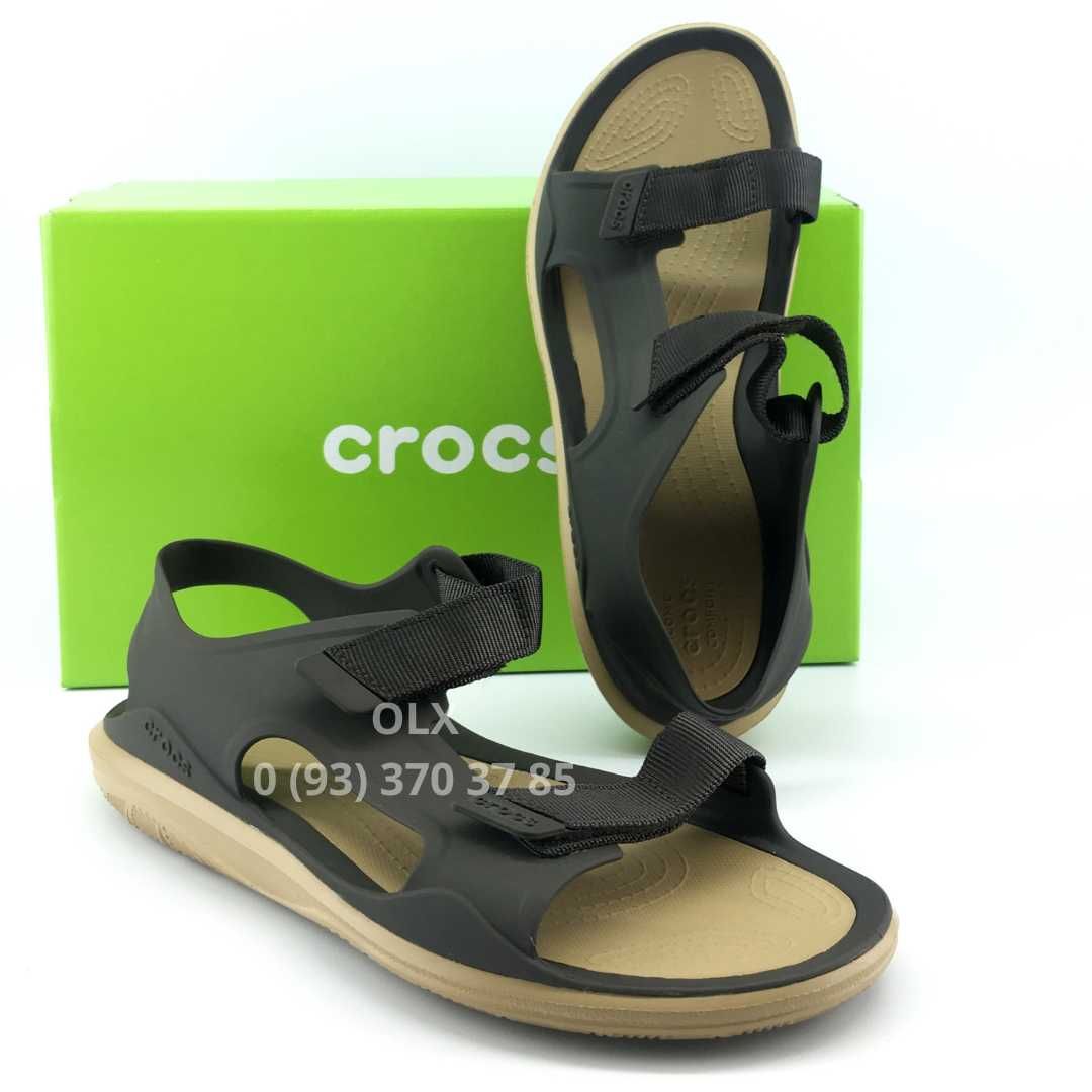 Сандалі Крокс Чоловічі Crocs Sandal Swiftwater Expedition Grey Black