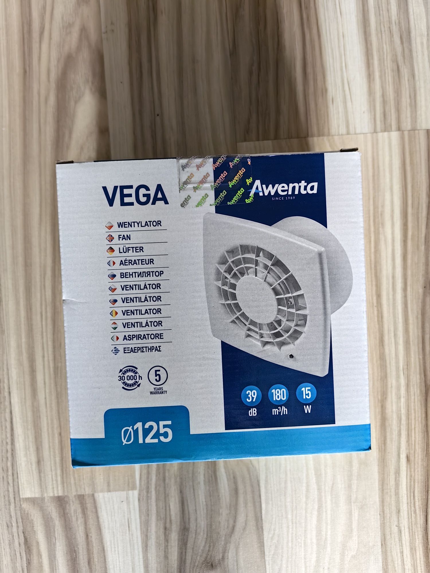 NOWY wentylator 125 AWENTA VEGA