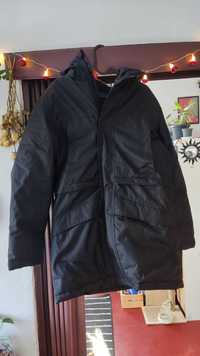 Płaszcz zimowy męski bardzo ciepły, czarny, rozmiar M, Sinsay