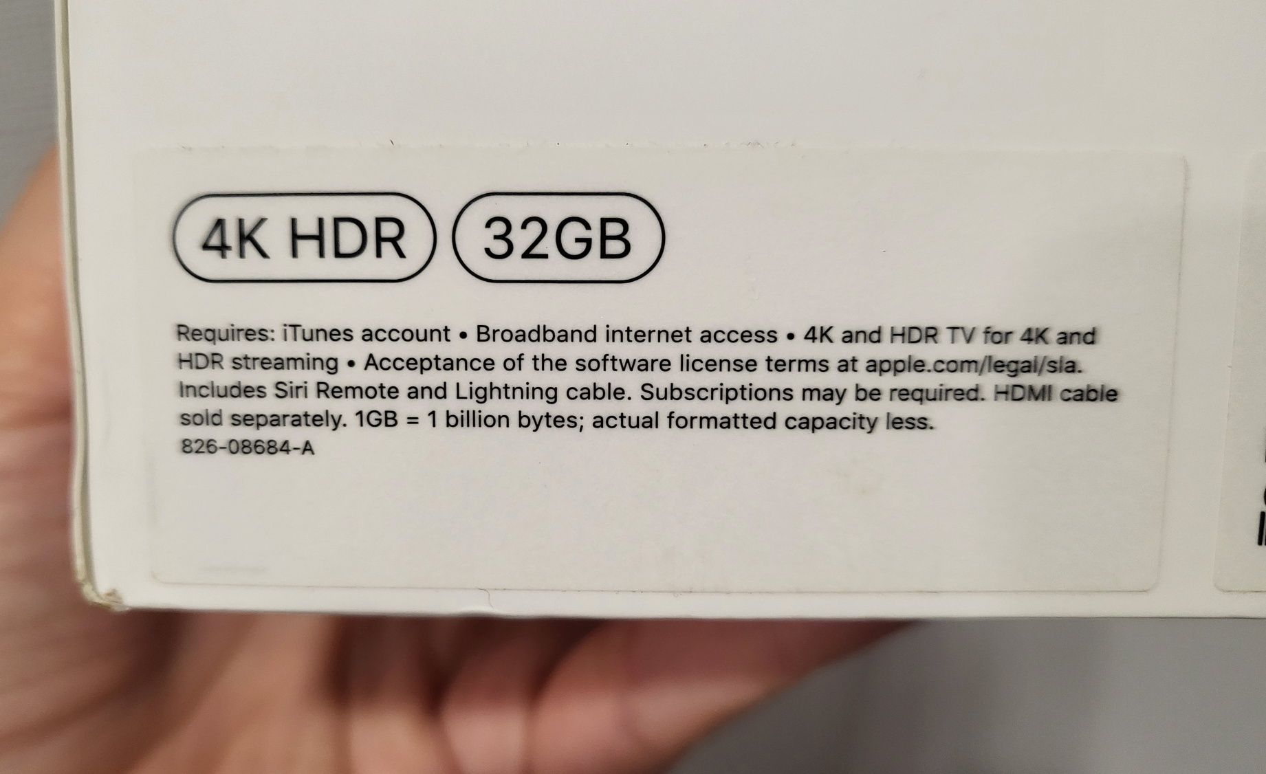 Apple TV 4K (2-го покоління) MXGY2LL/A
