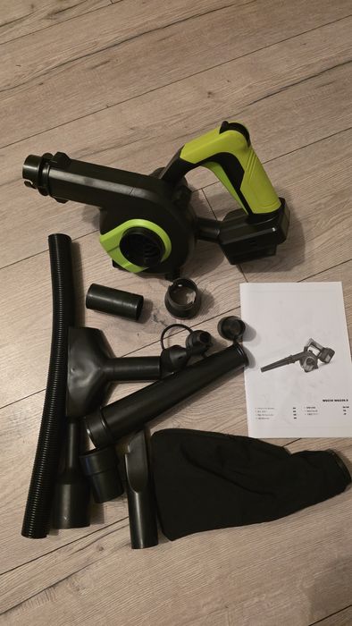 Bezprzewodowa dmuchawa/odkurzacz do liści, kompatybilny z Makita 18V