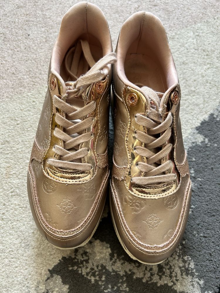 Sneakersy guess różowozlote