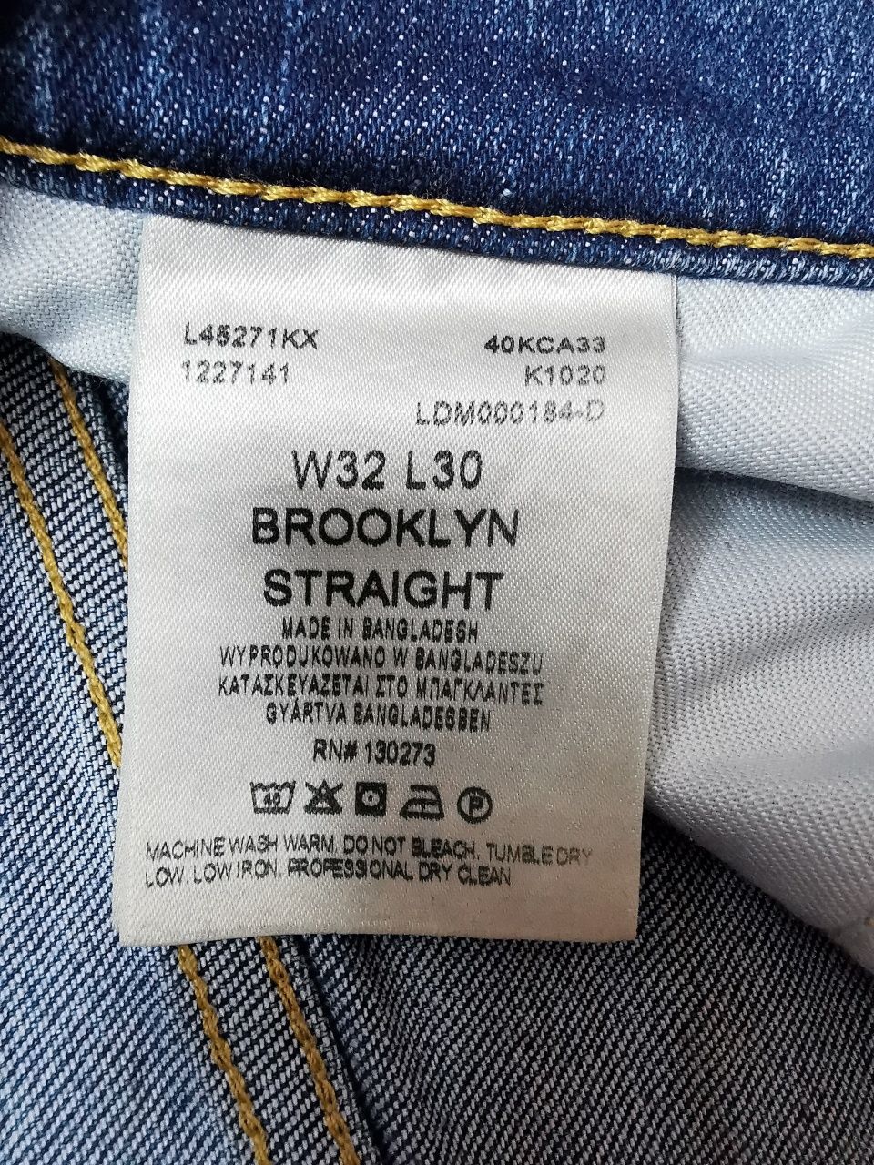 LEE Brooklyn Straight W32 L30 spodnie jeansowe jeansy