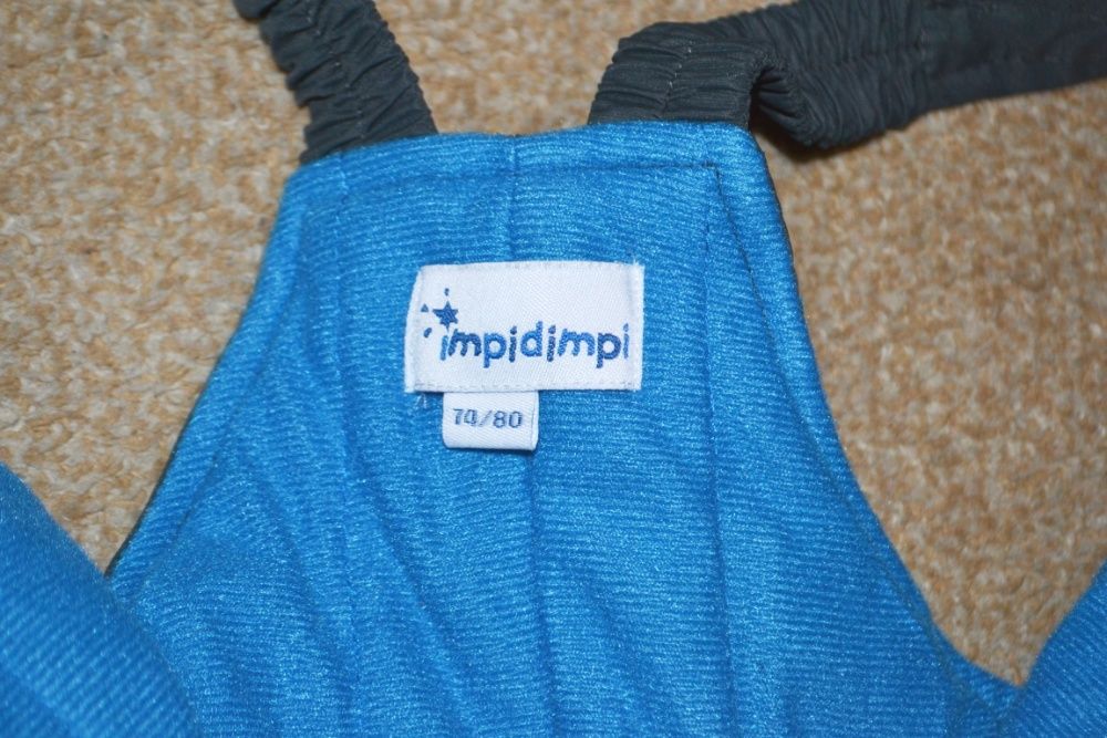 Полукомбинезон,штаны лыжные Impidimpi р.74-80 см 12-18 мес.
