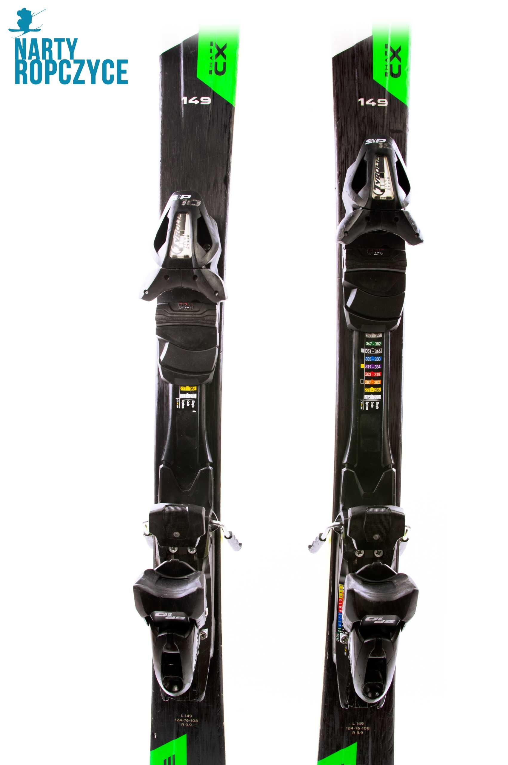 NartyRopczyce NR244 Narty 149 HEAD SHAPE CX A30 Stan DB Serwis