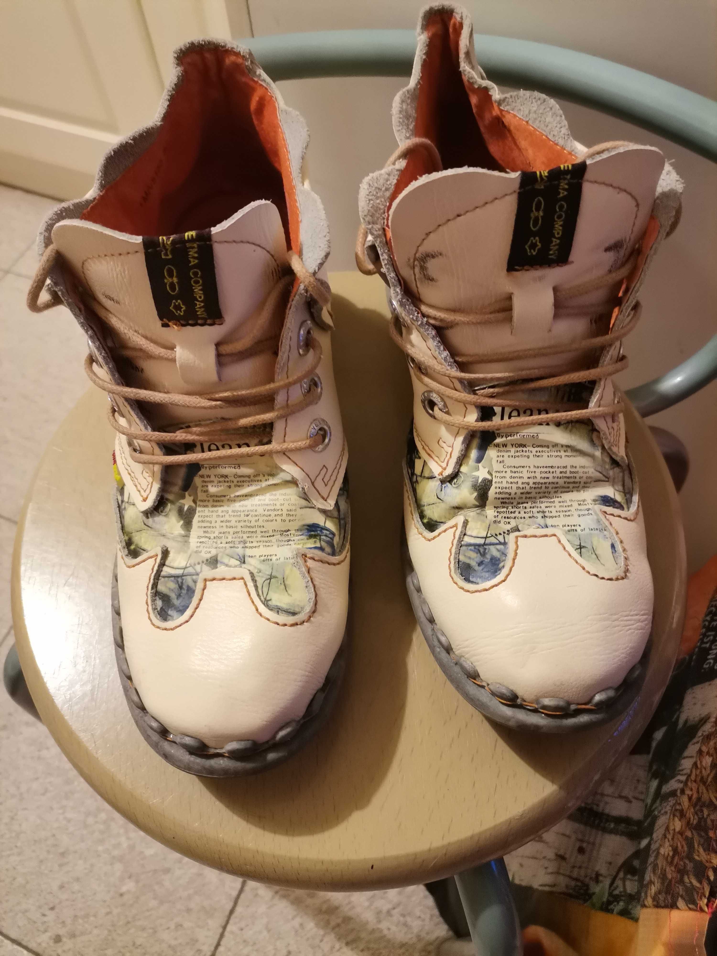 TMA - Buty skórzane damskie