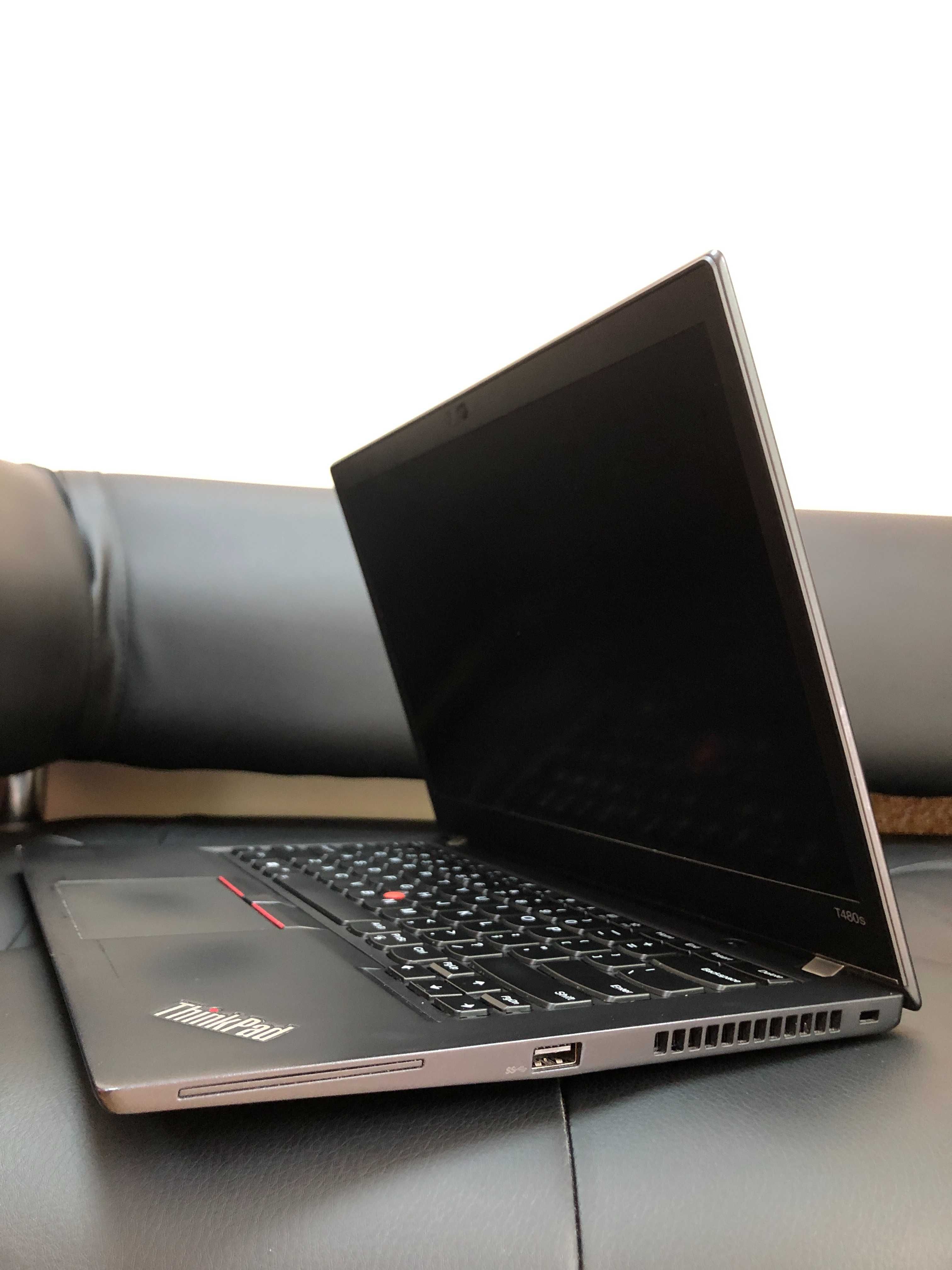 Сенсорний ноутбук Lenovo ThinkPad T480s/14.0"FHD/i7-8/8/256/ГАРАНТІЯ