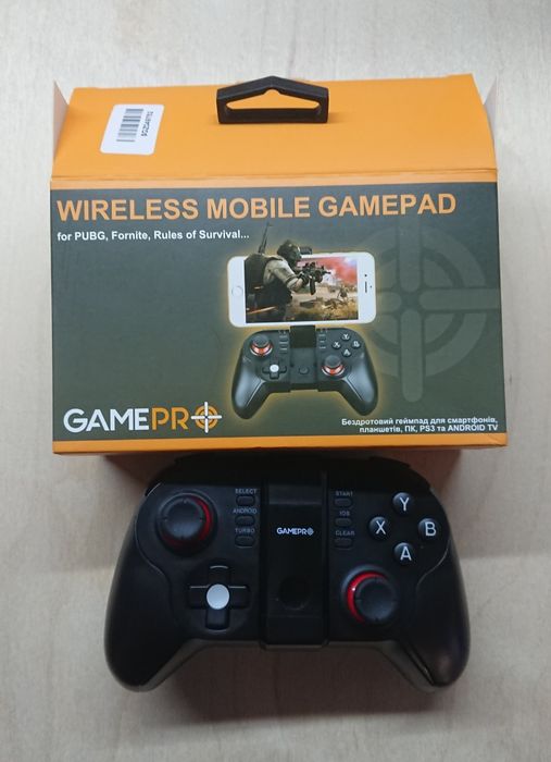 Бездротовий геймпад GamePro Bluetooth Android/iOS Black (MG680)