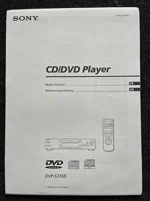 SONY DVP-S 725 D -  DVD/CD Player - Top Condition !Controle remoto !