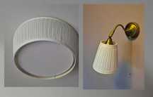 IKEA ASTRID Lampa sufitowa i dwie lamy ścienne