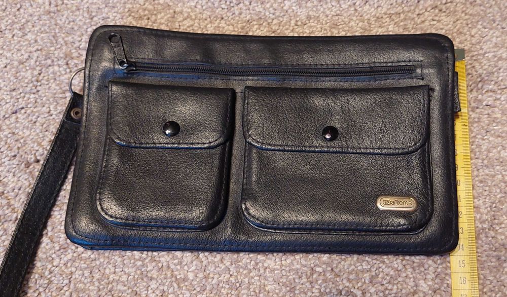 Skórzana SASZETKA męska - do ręki